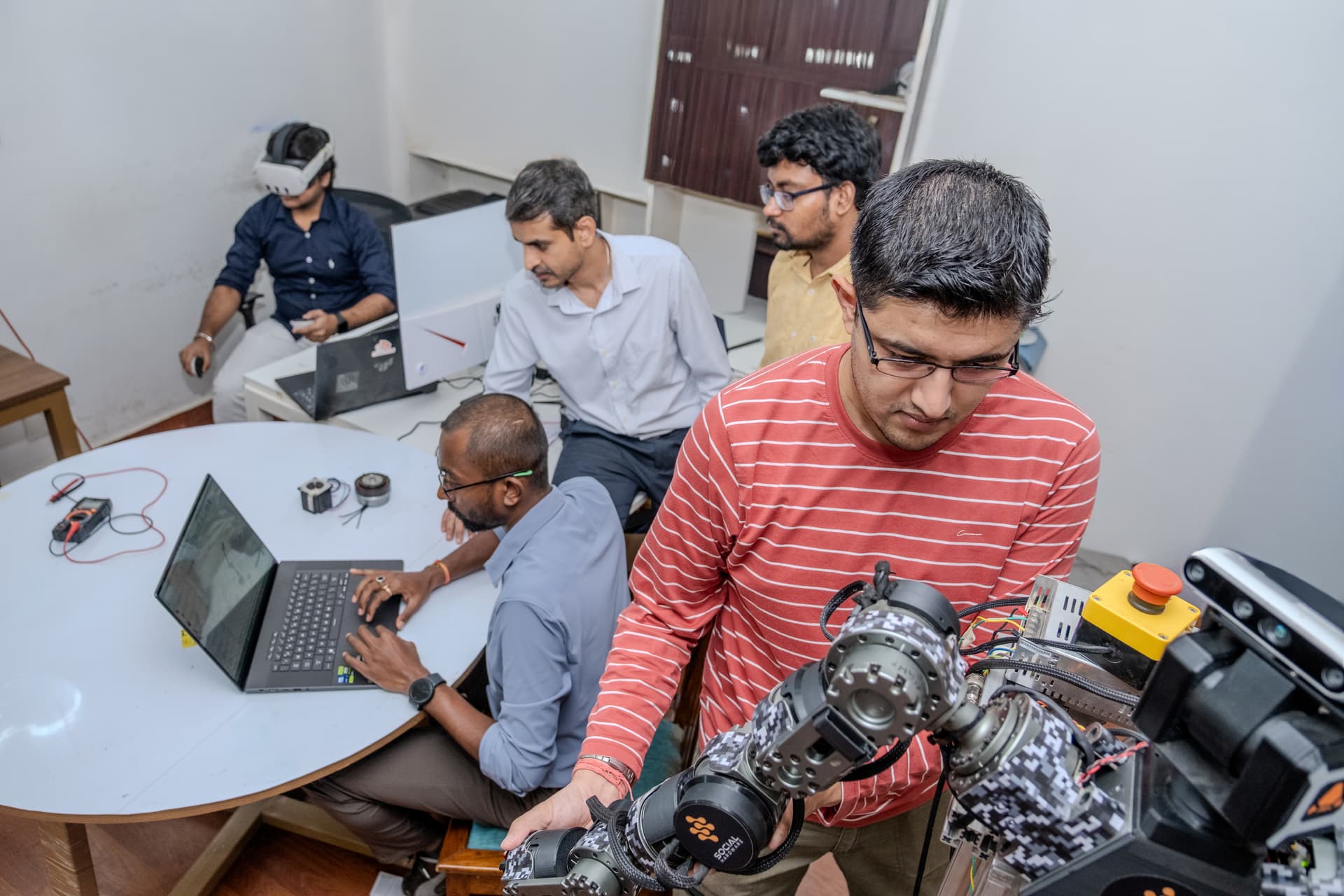 Social Hardware robotics lab workspace